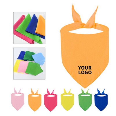 Full Color Polyester Pet Triangle Bandana Scarf