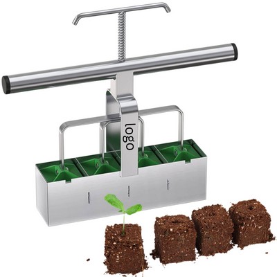 Stainless Steel Hand-Held Soil Block Maker