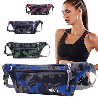 Camouflage Waist Belt w/Adjustable Strap