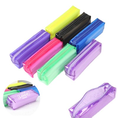 PVC Transparent Zipper Stationery Bag