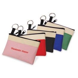 2-Tone Coin Purse w/ Key Ring