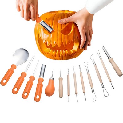 13-Piece Professional Pumpkin Carving & Sculpting Tool Set