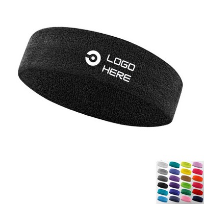 Sweatband Sports Headband For Men Women