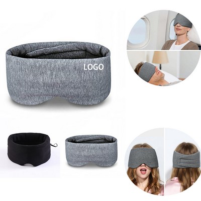 Unisex Cotton Sleep Mask Total Blackout Travel Blindfold