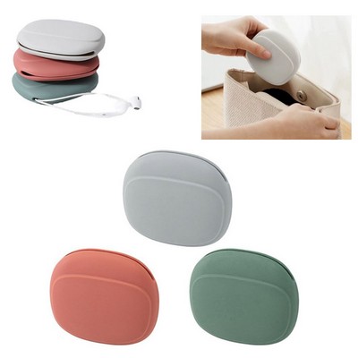Mini Portable Silicone Headphone Cable Storage Box