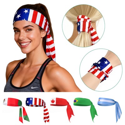 Full-color Sport Headband Athletic Workout Sweatband