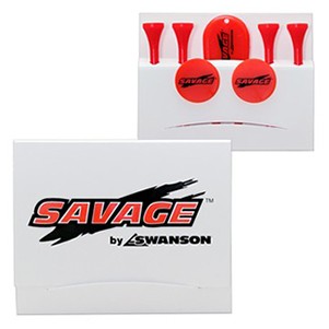 Golf Tee Matchbook w/ Four 2 3/4" Tees, 2 Ball Markers, 1 Divot Tool