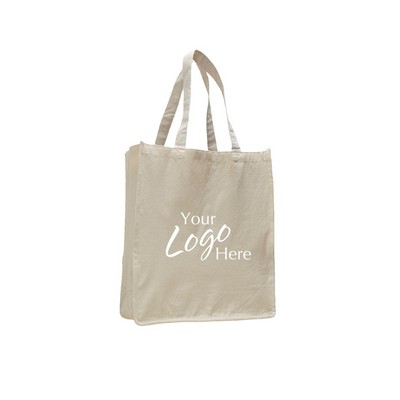 Canvas Jumbo Shopper Bag 14" W x 17" H with 7" Gusset