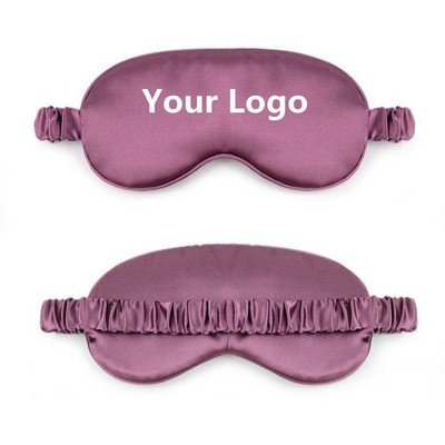 Satin Sleep Mask with Elastic Strap – Soft & Light-Blocking