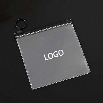 Clear PVC Travel Zipper Storage Pouches