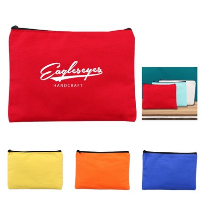 Canvas Zippered Pouch