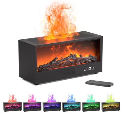 150ml Fireplace Flame Aromatherapy Essential Oil Diffuser Humidifier with USB Powered