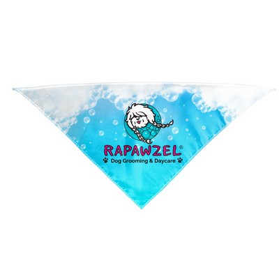 rPET Full Color Sublimated Pet Bandana - Small