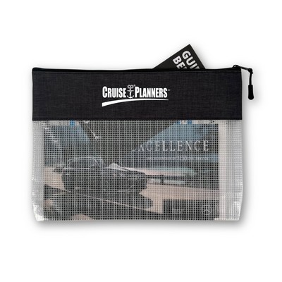 Heathered Clear Document Pouch