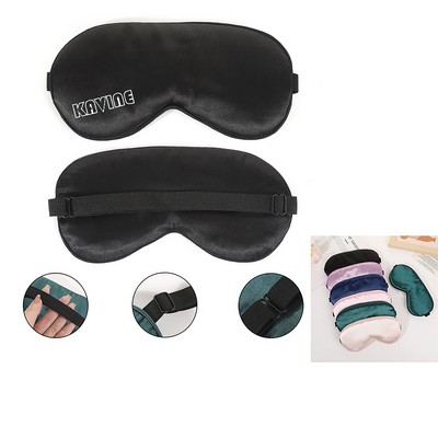 Adjustable Faux Silk Satin Eye Shade Mask