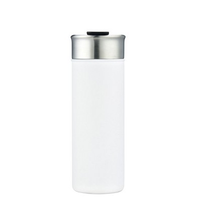 Endura 20 oz White Stainless Steel Bottle