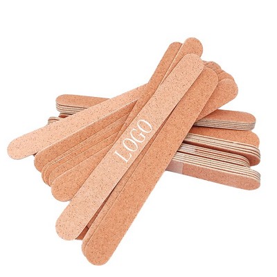 Amber Wooden Nail File With Double-Sided Design