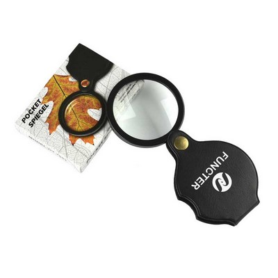 10X Handle Leather Magnifier