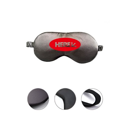 Imitated Silk Eye Mask With Adjustable Strap