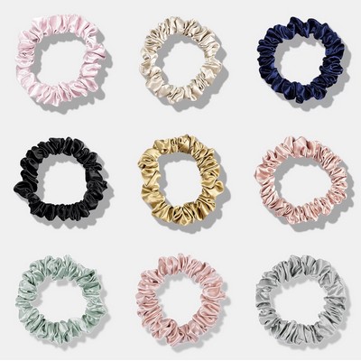 100% Pure 22 Momme Mulberry Silk Scrunchies for Women