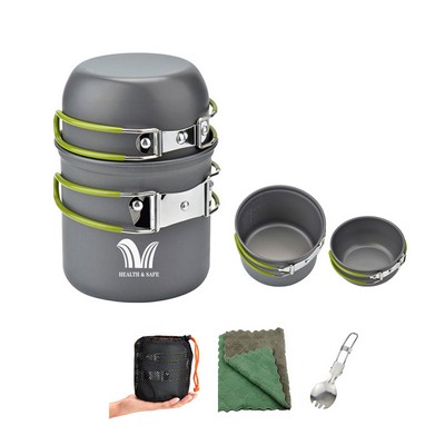 Camping Cooking Set Cookware Mess Kit Kitchen Equipment