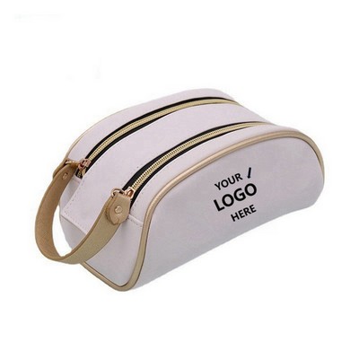 Waterproof Leather Cosmetic Bag