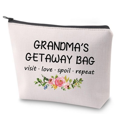 Large Canvas Travel Cosmetic Bag