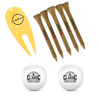 Essential Golf Accessories Set – Tees, Markers & Divot Tool
