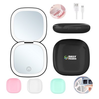 Rechargeable Compact Makeup Mirror
