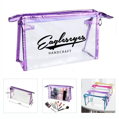 Transparent Cosmetic Pouch with Zip