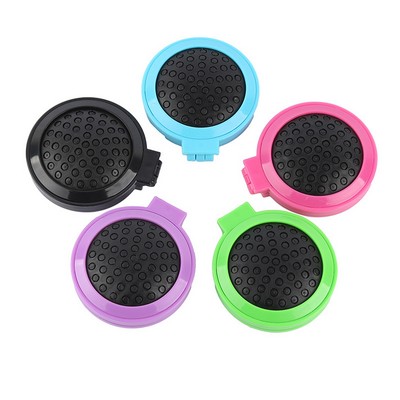 Round Folding Hair Brush with Mirror