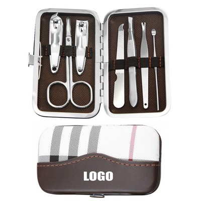 7-In-1 White/Brown Manicure Sets