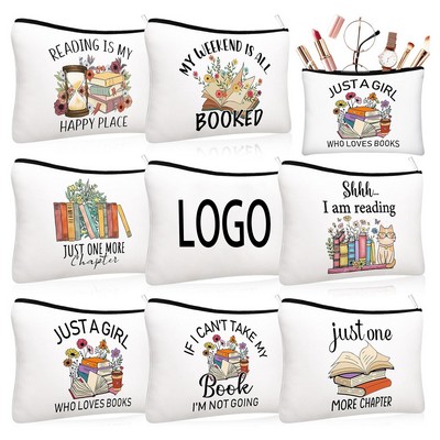 Full Color Canvas Multi Purpose Organizer Zipper Pouch