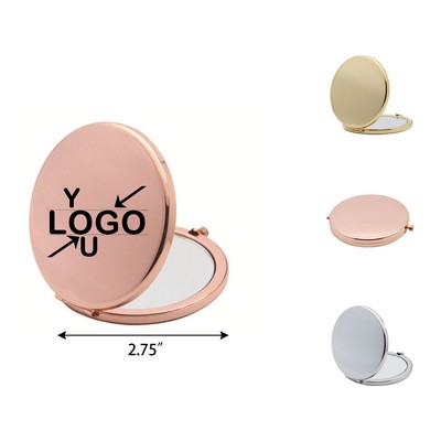 Compact Metal Double-sided Pocket Makeup Mirrors