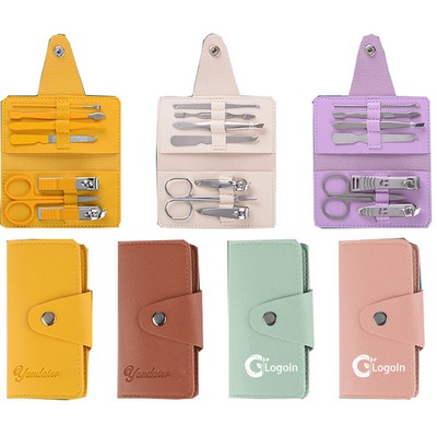 Manicure Set 7Pcs Professional Travel Nail Clippers with Bag