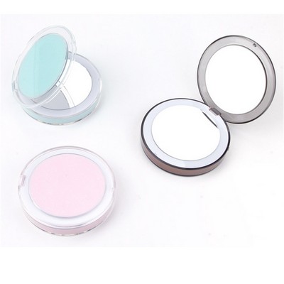 Mini USB Charging LED Folding Makeup Mirror