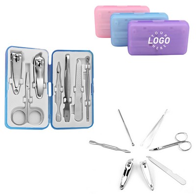 7 Pieces Manicure Set with Plastic Case