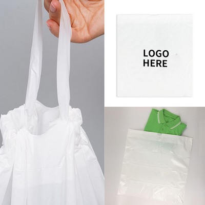 Travel-Ready Hotel Plastic Laundry Bags with Drawstring and Label Strips