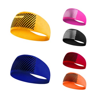 Yoga High Elastic Sweat Absorbing Air-permeable Wide Headband