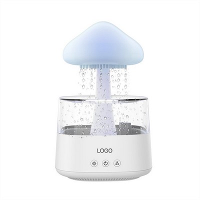 Rain Cloud Essential Oil Diffuser with Seven-Color LED Night Light Ultrasonic Humidifier and Remote
