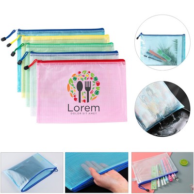 A4 Mesh Zipper Pouch