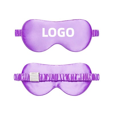 Soft Faux Silk Elastic Sleep Mask for Travel and Rest