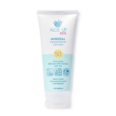 Aloe Up Mineral SPF50 Kids Lotion 3oz