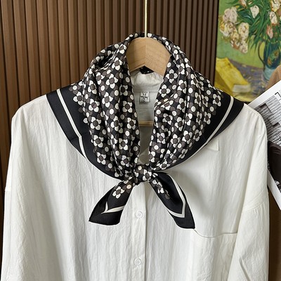 Custom 22" x 22" 100% Silk Neck Scarf Twill Silk Satin Headband