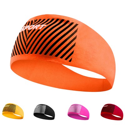 Yoga High Elastic Sweat Absorbing Air-permeable Wide Headband