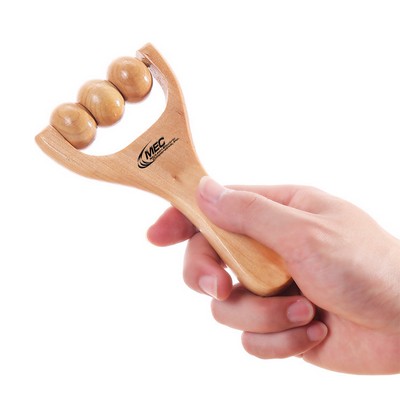 Wooden Massager with Rollers
