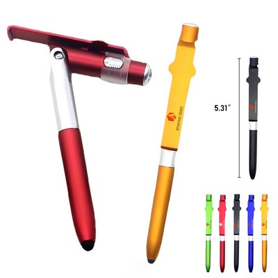 4" 1 Folding Stylus Phone Stand Pen