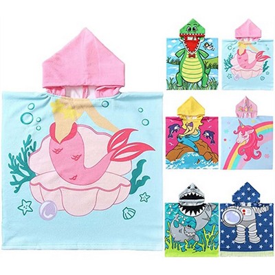 Kids Hooded Beach Towel