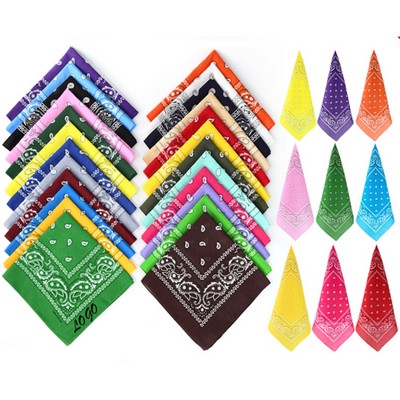 100% Cotton Paisley Pattern Outdoor Cycling Bandana