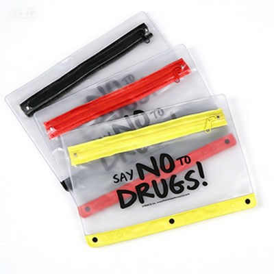 Clear PVC Zipper Stationery Bag
